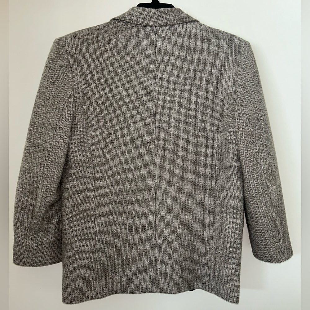 Anine Bing Quinn Blazer Textured Gray Suit Jacket small - Picture 12 of 16